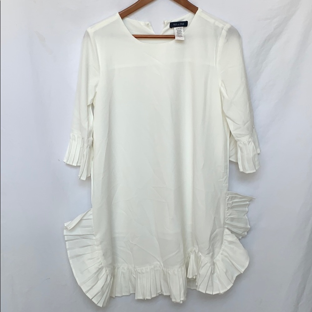 Toi et moi dress midi size large white NWOT